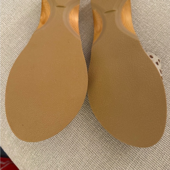 New Anthropologie Brown Polka Dot Women's Sandals 10 - Picture 5 of 6